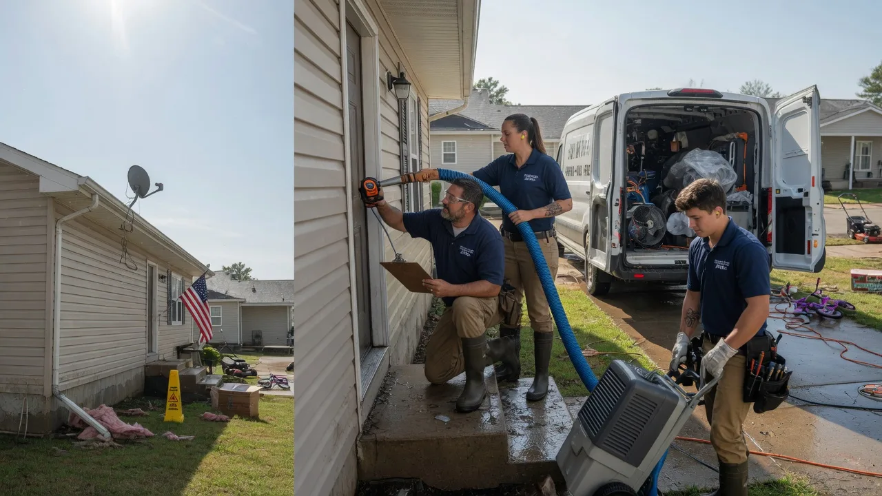 Ceiling Water Damage Restoration in Springbrook, WI near me